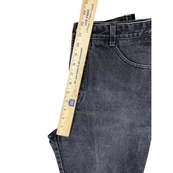 Vintage 90s Y2k BONGO High Rise Tapered Jeans in Black Wash Size 13 Retro - Picture 8 of 10